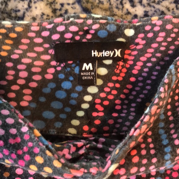 HURLEY SUNDRESS•MULTI COLOR DOTS•CUTOUT IN BACK•sz M (junior) - Picture 11 of 16